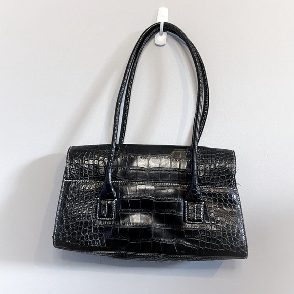 Tommy Hilfiger | Black Vintage Faux Leather Handbag - Picture 3 of 8